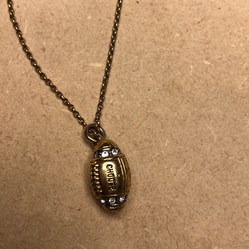 RARE Juicy Couture Limited edition 2011 football charm necklace